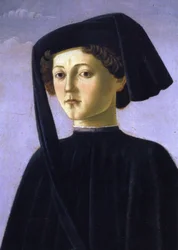 Portret młodego mężczyzny (tempera na panelu)
